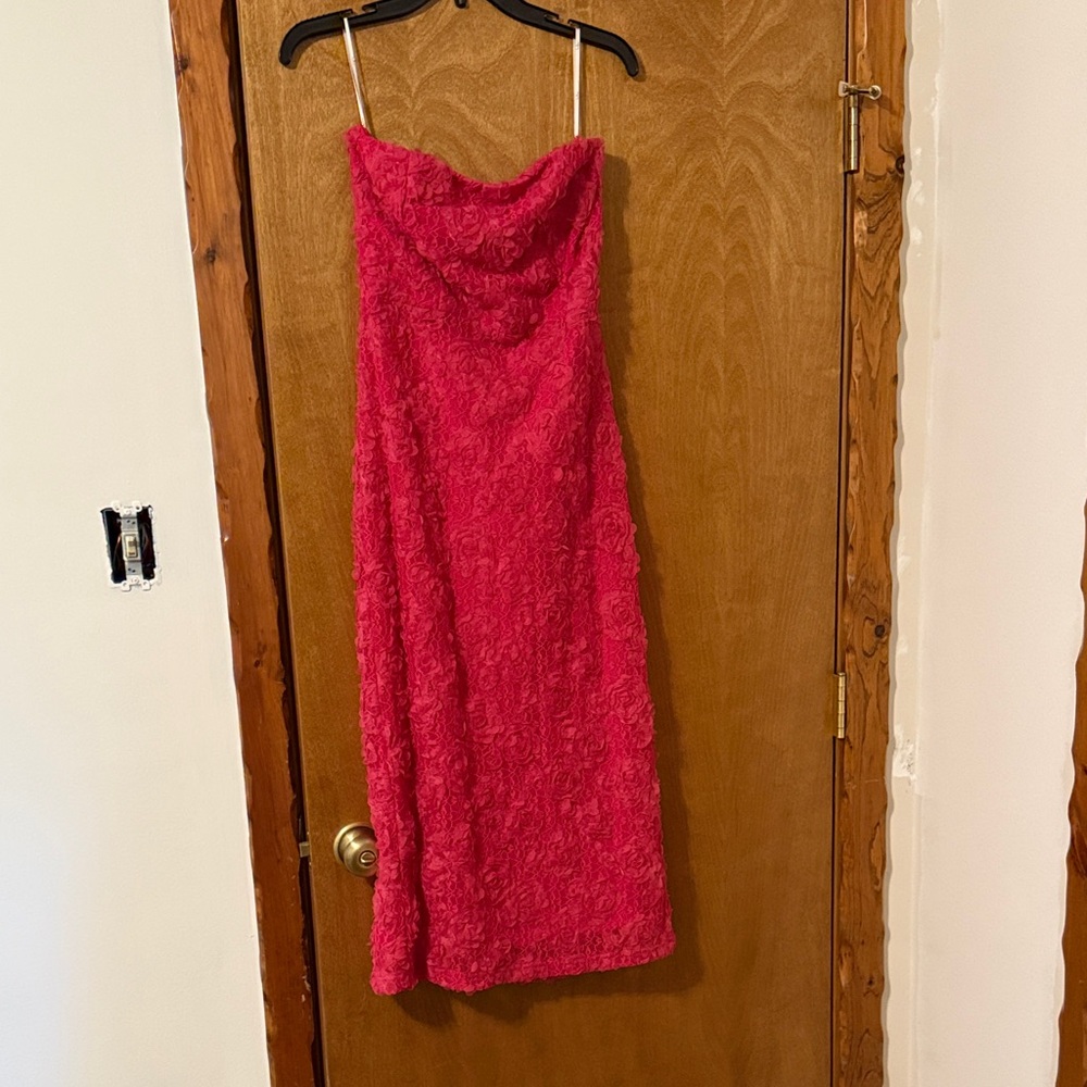 Lulus Pink Strapless Dress